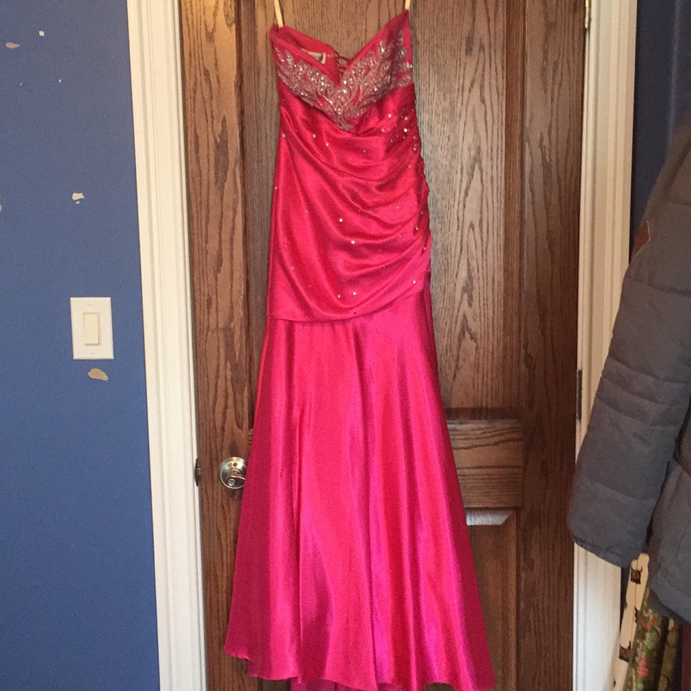 Hot Pink Prom Dress